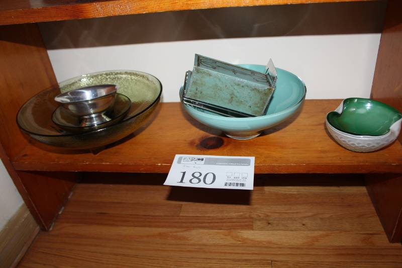 lot 180 image: Glass, Metal and Ceramic Serving Bowls