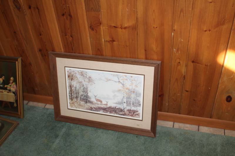 lot 217 image: Deer by John Tupa #2621000 Signed Numbered Framed Matted Print