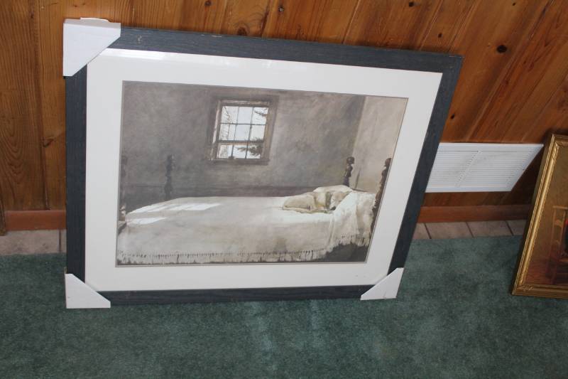 lot 215 image: Bedroom Framed Matted Wall Art