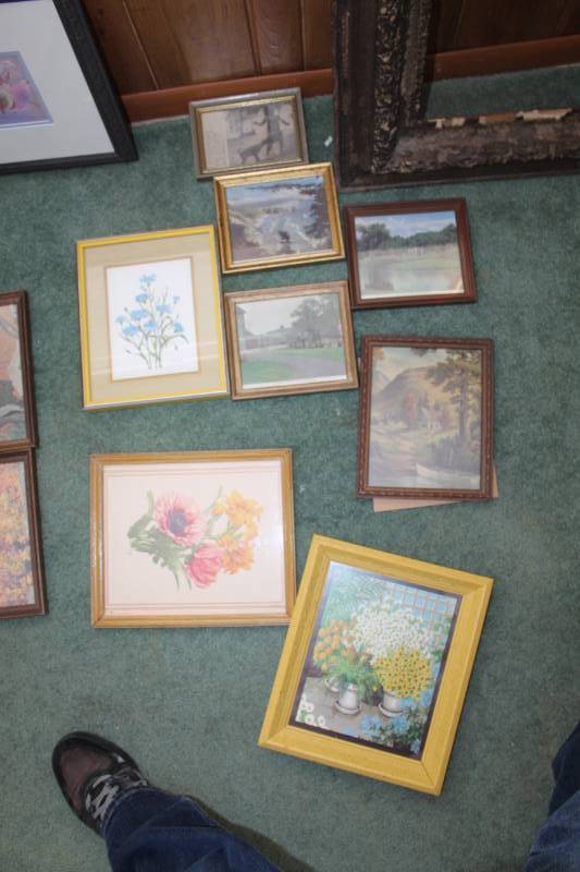 lot 219 image: Landscape and Floral Framed Wall Art