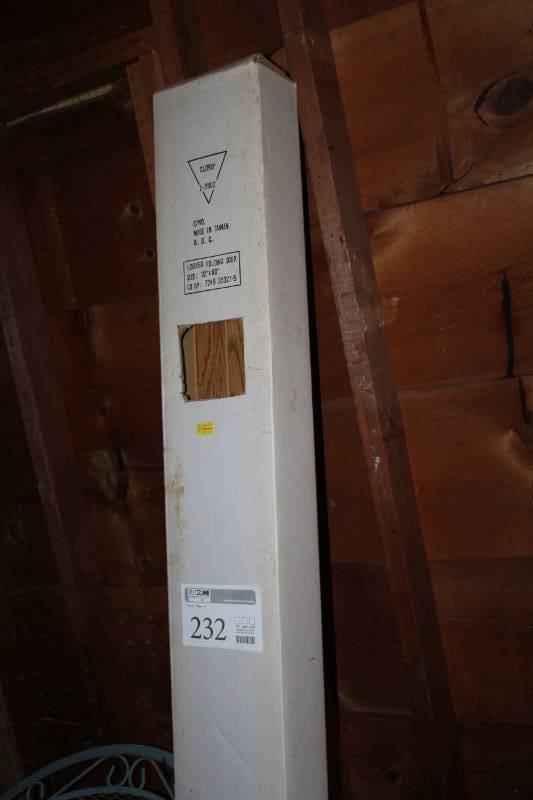 lot 232 image: Louver Folding Wood Door