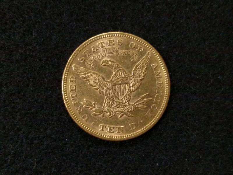 1874 Ten Dollars Liberty Head Gold ...