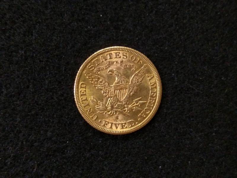 1901 S Five Dollars Liberty Head Go...