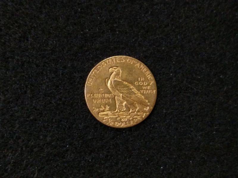 1908 Two and One Half Dollars India...