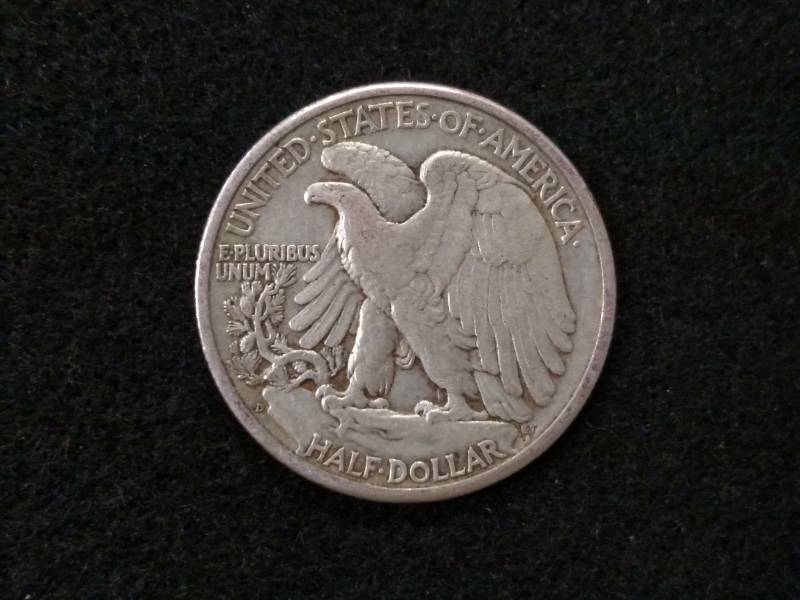 1942 D Walking Liberty Silver Half ...