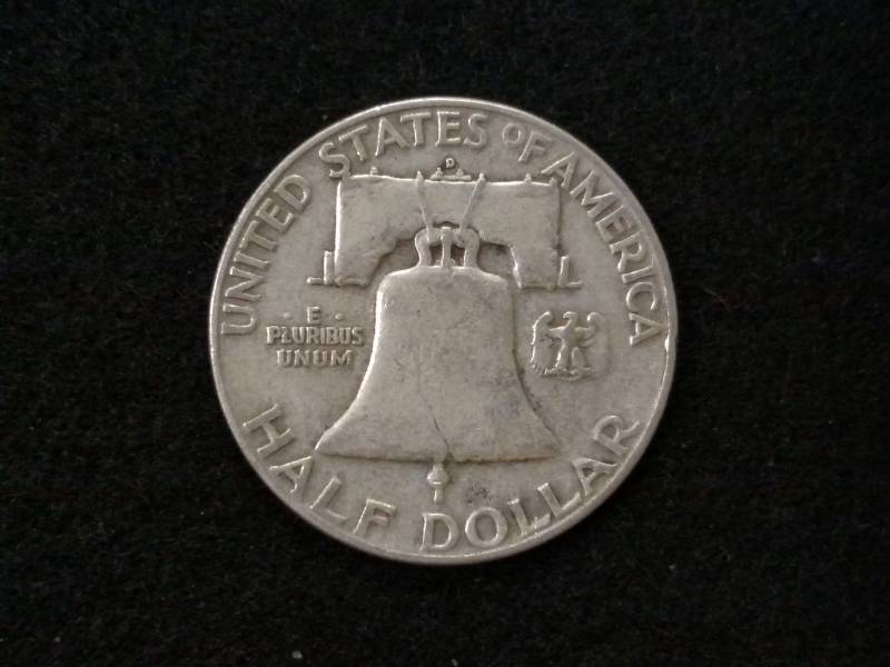 1950 D Franklin Silver Half Dollar...