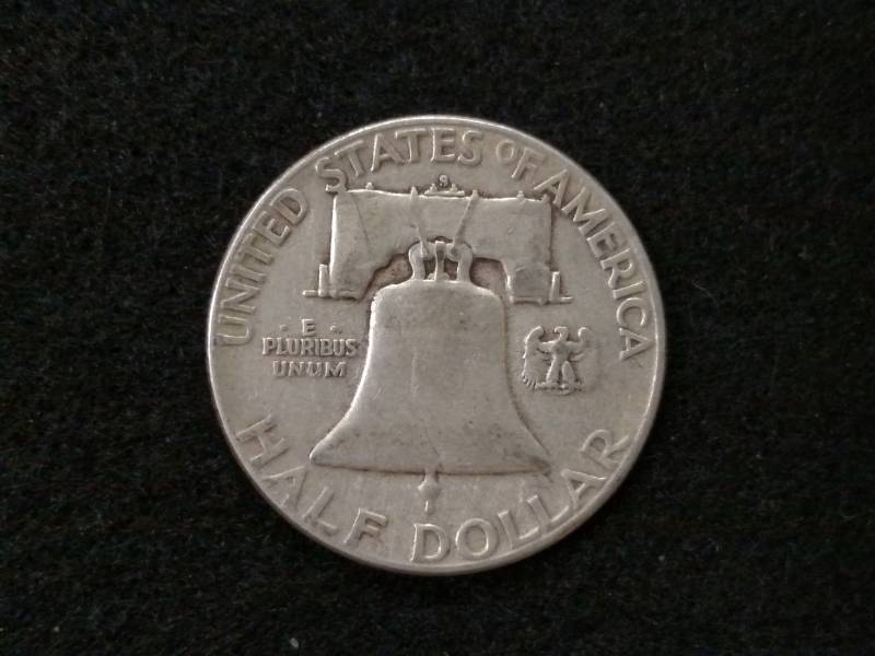 1951 S Franklin Silver Half Dollar...