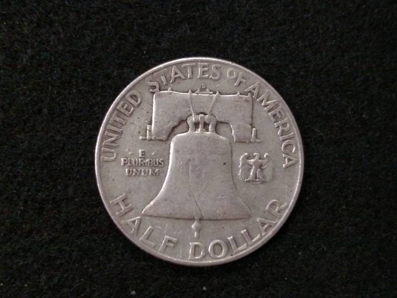 1953 D Franklin Silver Half Dollar...