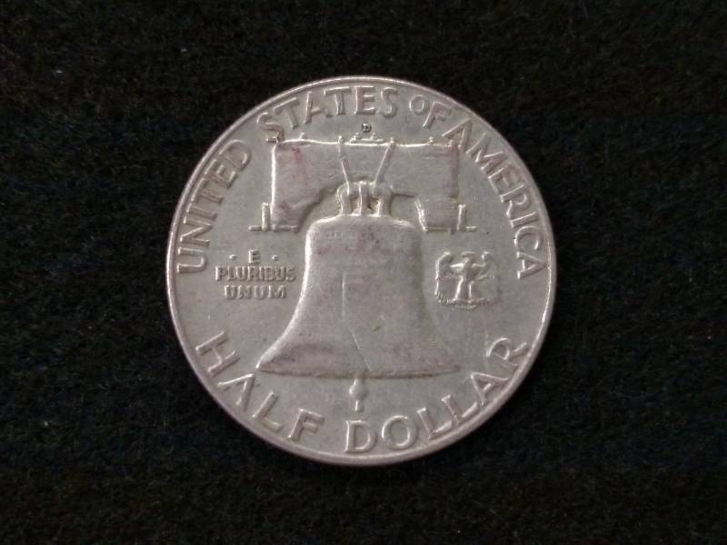 1960 D Franklin Silver Half Dollar...