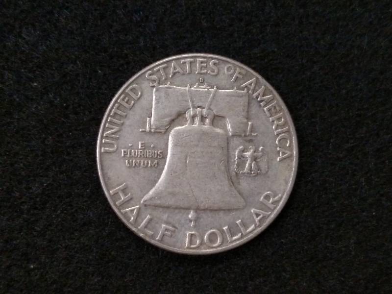 1962 D Franklin Silver Half Dollar...