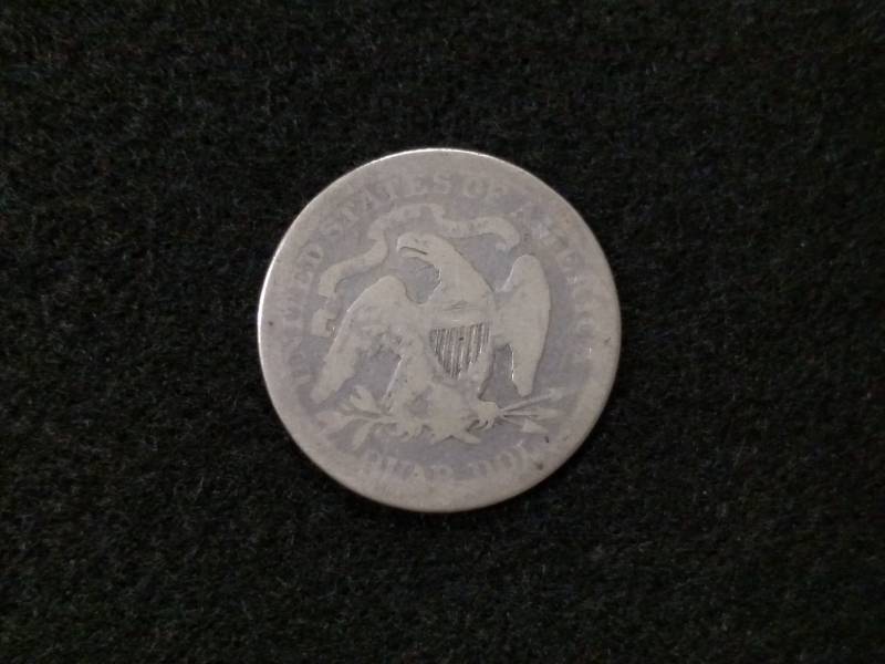 1891 Seated Liberty Silver Quarter...