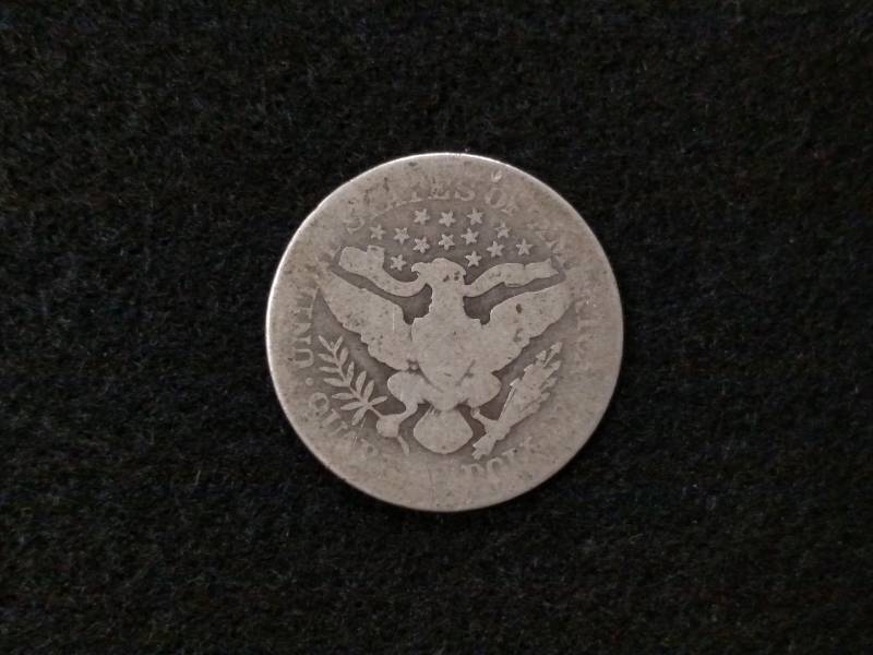 1908 Barber Silver Quarter...