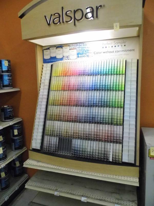 Valspar Paint Chip Sample Display
