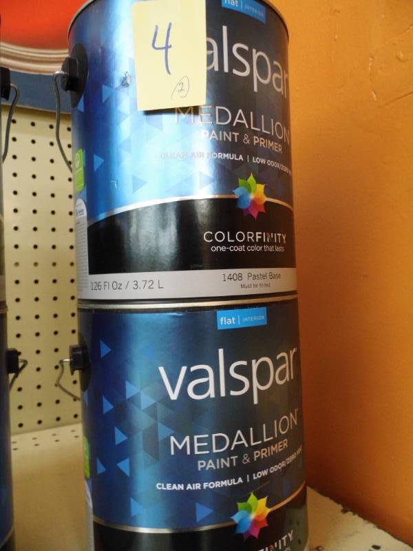 Lot of 2 Valspar Paint Gallons