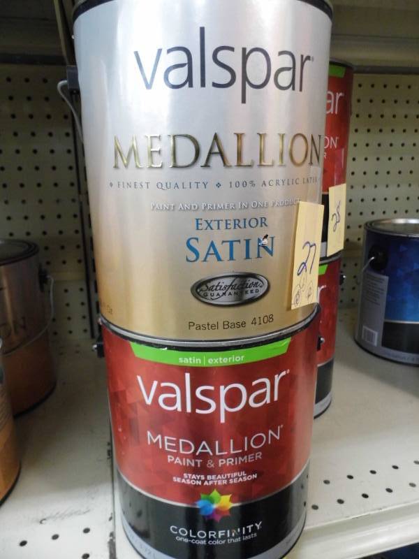Lot of 2 Valspar Paint Gallons