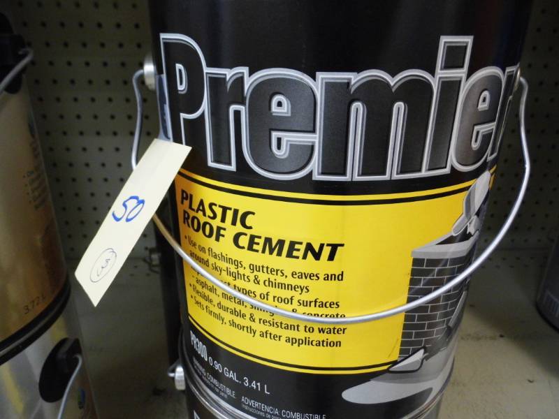 Lot of 3 Gallons Premiere Plastic Roof Cement