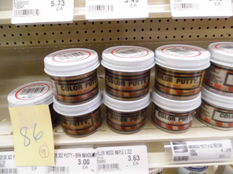 Lot of 9 Wood Putty