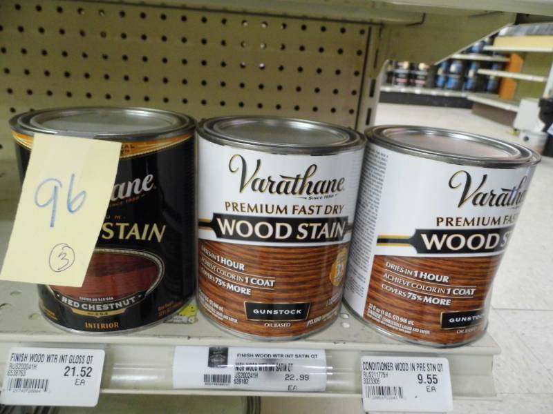 Lot of 3 Quarts Varathane Stain