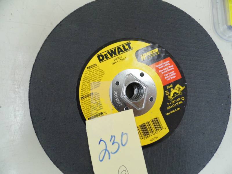 Lot of 9 DeWalt Grinding Disks