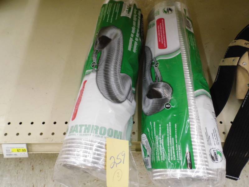 Lot of 2 Flexible Aluminum Vent Hose
