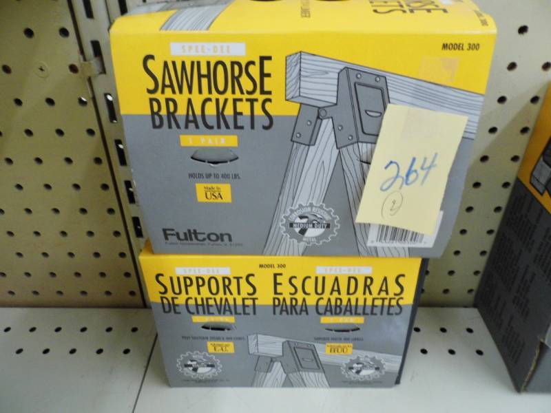 Lot of 2 Sawhorse Brackets