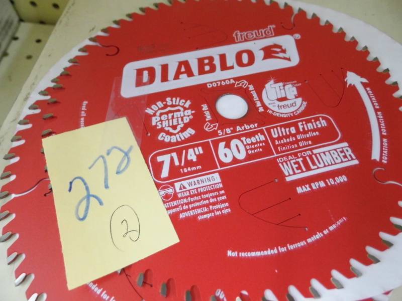 Lot of 2 Diablo Saw Blades