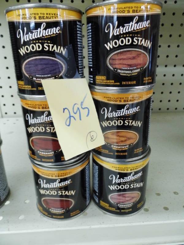 Lot of 6 Wood Stains