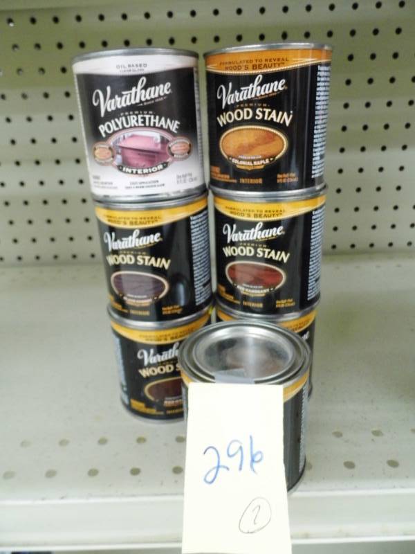 Lot of 6 Wood Stains - 1 Polyurethane