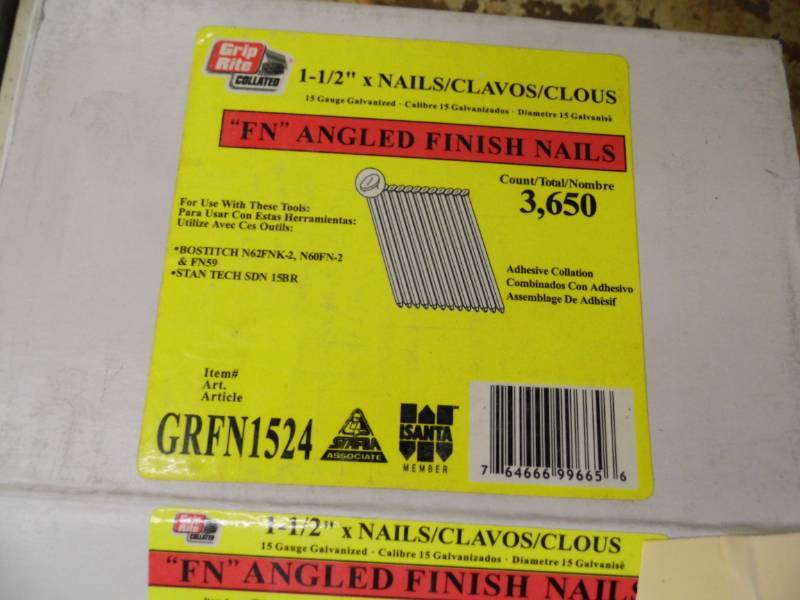 Lot of 2 Boxes Finishing Nails