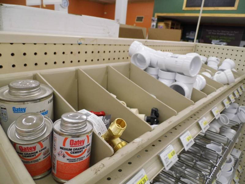 PVC Plumbing w Bin