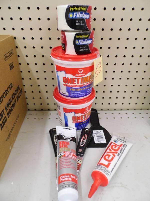 Tape - Putty Knives - Spackle - Kwik Seal