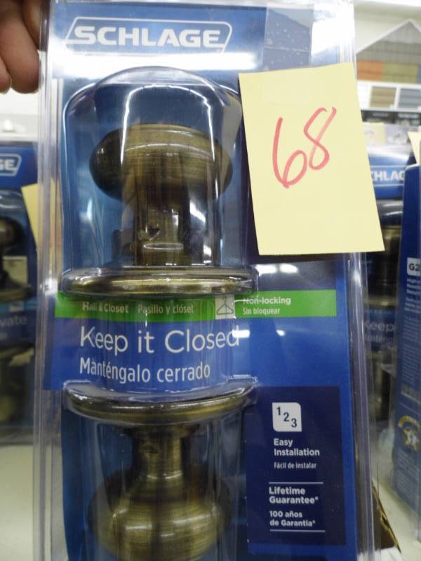 Schlage HallCloset Knob