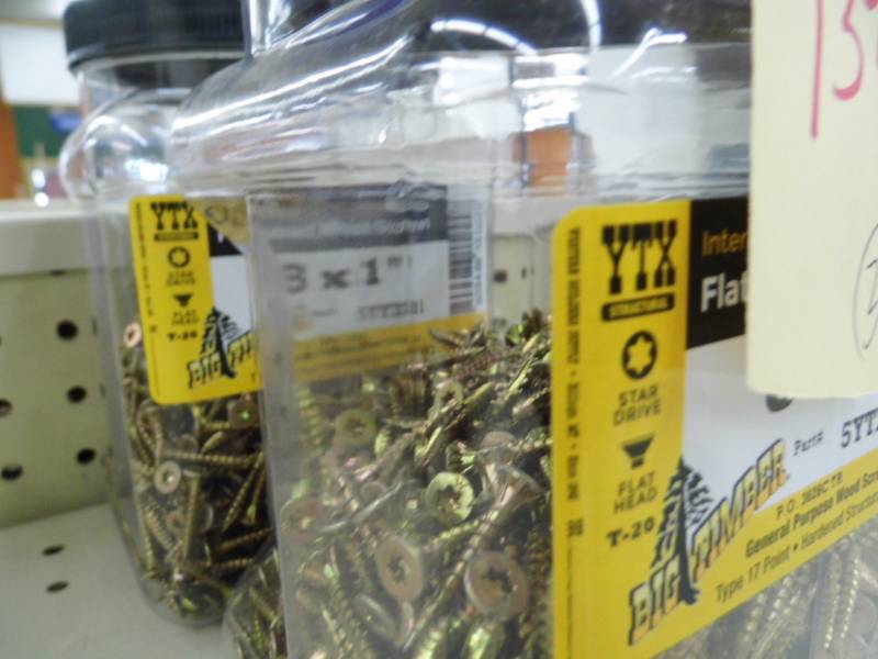 Lot of 2 Flat Head Wood Screws
