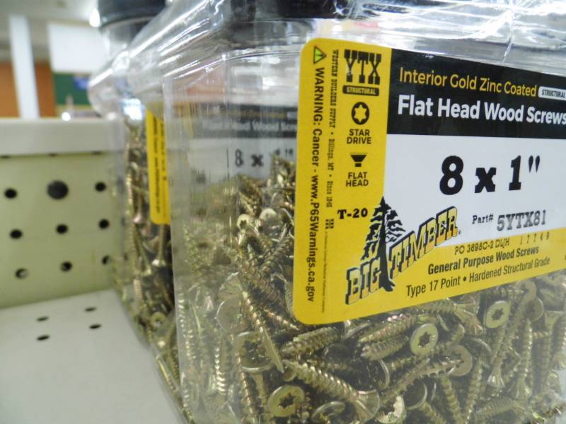 Lot of 2 Flat Head Wood Screws