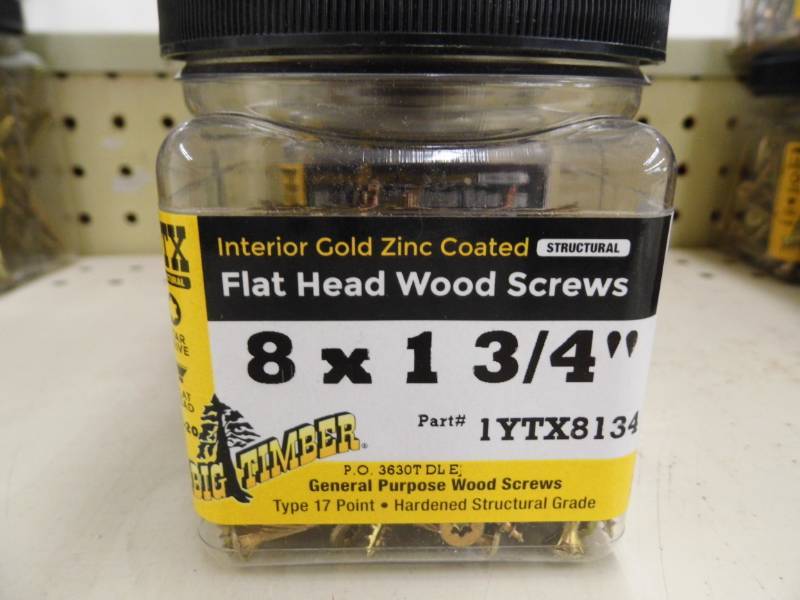 Flat Head Wood Screws