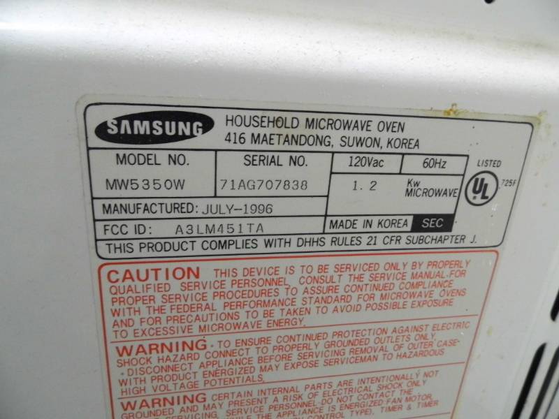Samsung Microwave