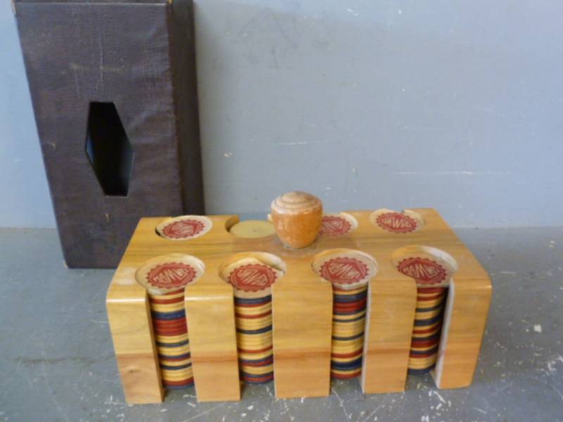 Vintage Poker Chip Set