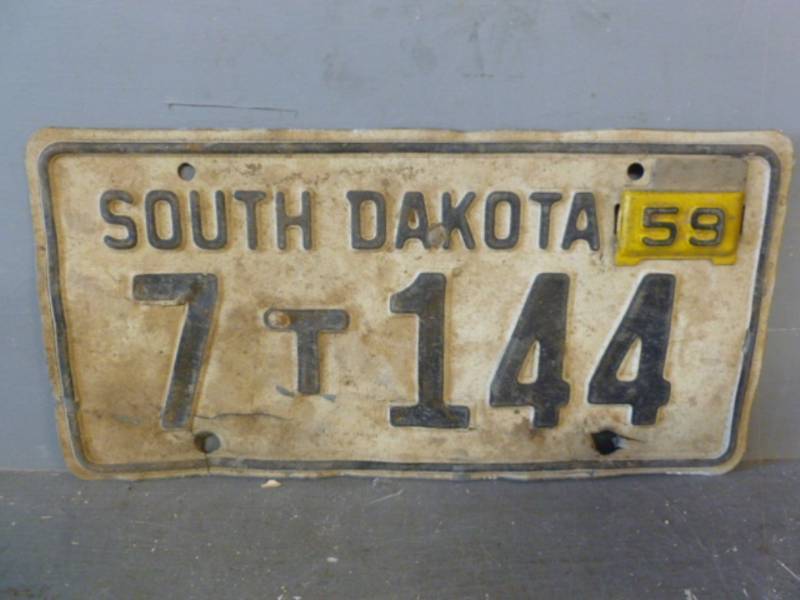 Vintage License Plate