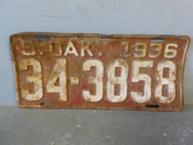 Vintage License Plate