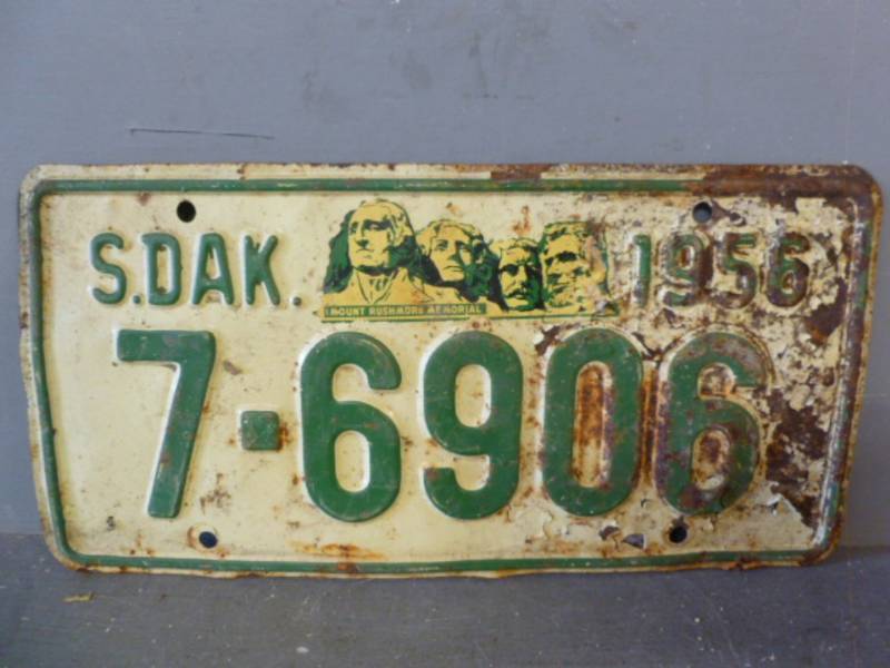 Vintage License Plate