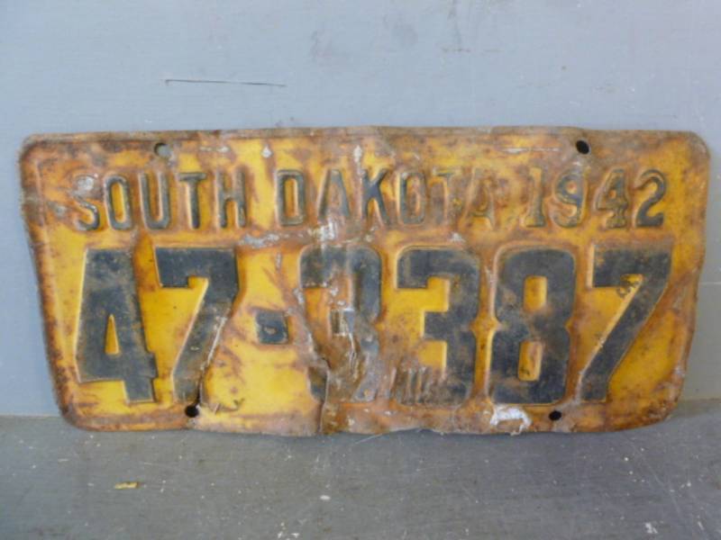 Vintage License Plate