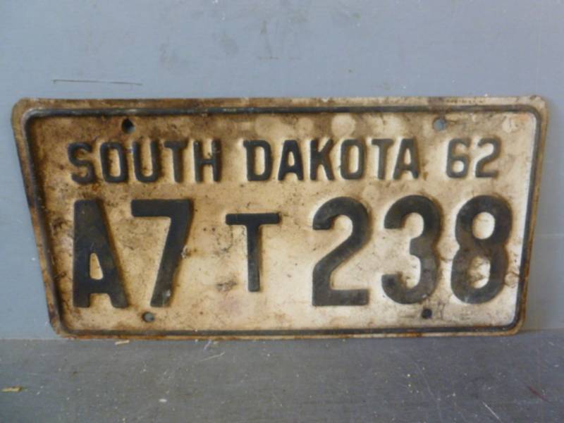 Vintage License Plate