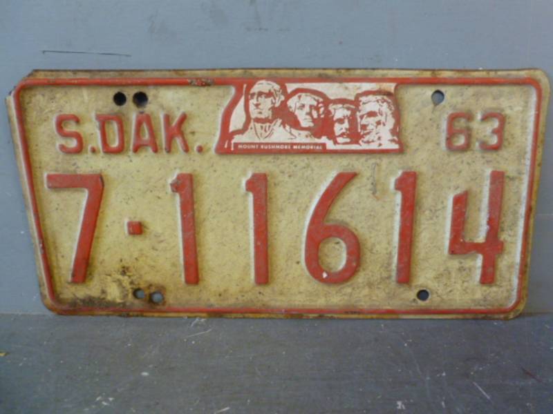 Vintage License Plate