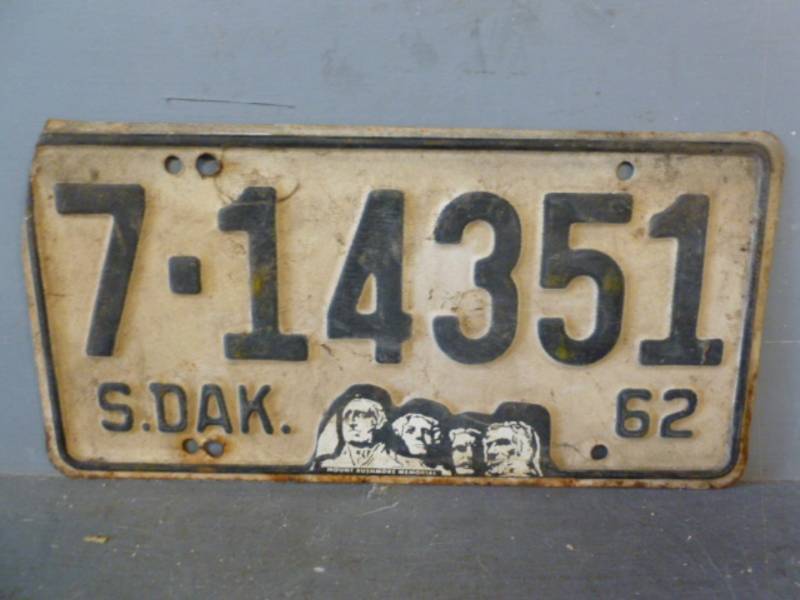 Vintage License Plate