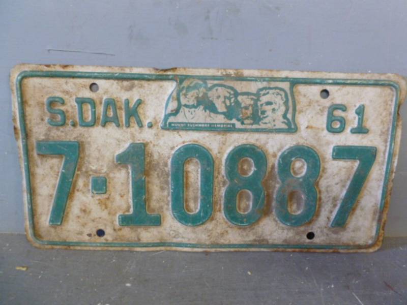 Vintage License Plate