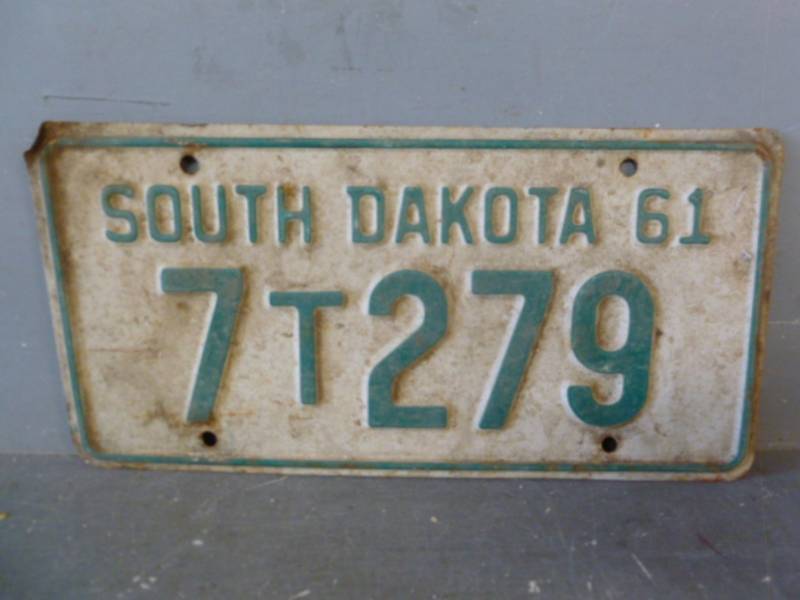 Vintage License Plate
