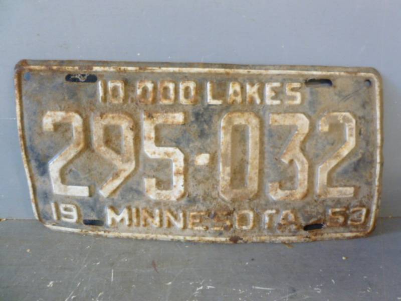 Vintage License Plate