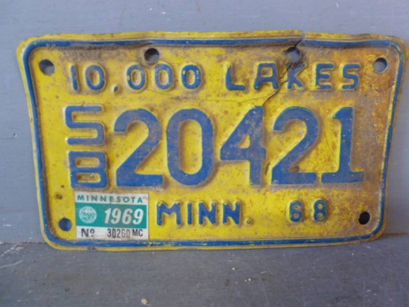 Vintage License Plate