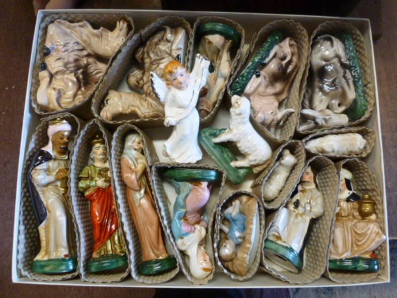 Vintage Nativity Set