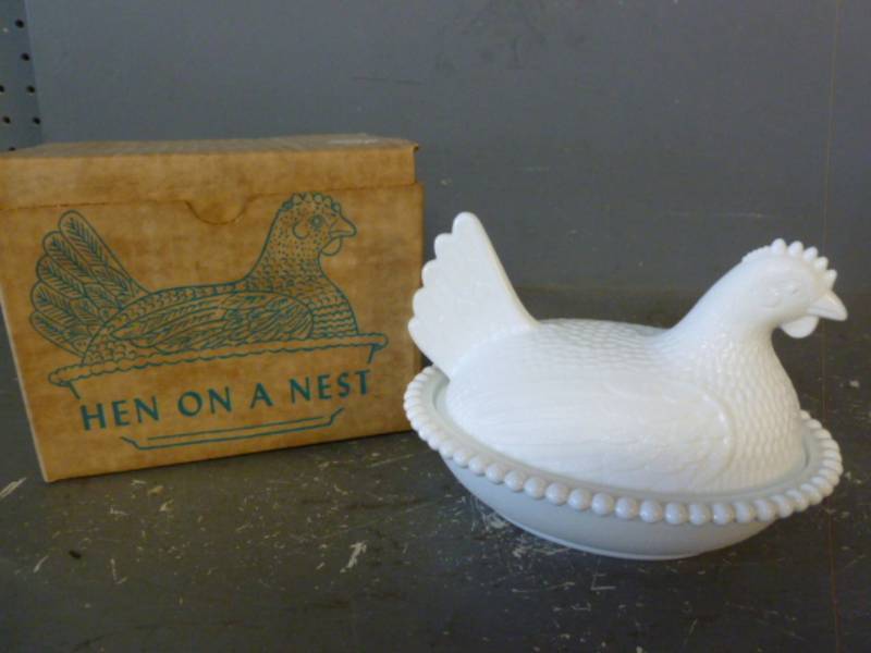Vintage Hen On Nest